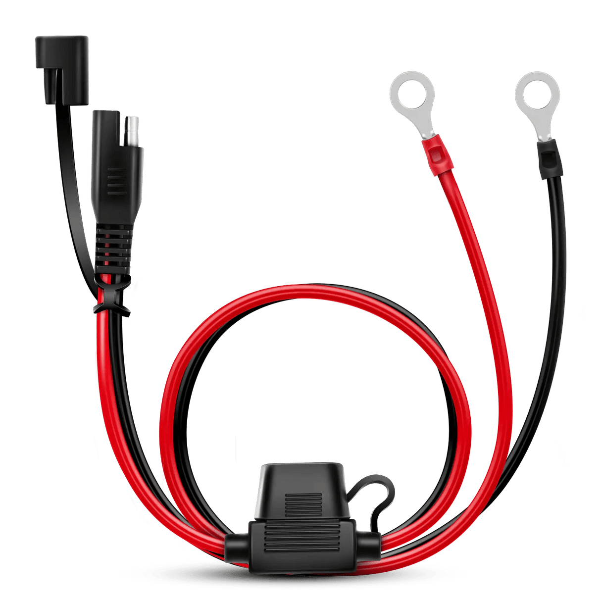 Wiring Harness Kit 2FT SAE DC Extension Cable Ring Terminal Harness Wire 2Pin Plug Cable