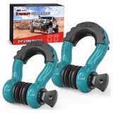 3/4 inch D-Ring Shackle Teal (Pair) Nilight