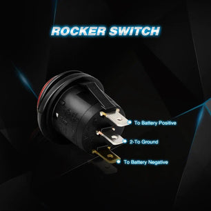 Rocker Switch 2Pcs 12V 3Pin On Off Rocker Switch