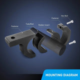 Mounting Accessory Horizontal Bar Clamp Mount Bracket Kits 1"/1.5"/1.75"/2" (2 Pairs)
