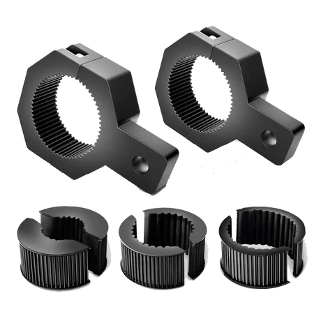 Mounting Accessory Vertical Bar Clamp Mount Bracket Kits 1"/1.5"/1.75"/2" (Pair)