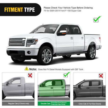 Nilight Running Boards 6 inch Side Step Nerf Bars Easy Bolt-On Installation