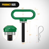 Tow Hooks & Truck Tie Downs & Anchors 1/2 Inch Diameter Heavy Duty Ultra Strong Neodymium Magnet Trailer Hitch Pin Green for Lawn Mower, Tractor, Towing Cargo, ATV Trailer