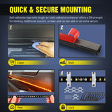 Nilight 48inch Truck LED Running Board Lights 2 PCS Side Maker Light with White Courtesy & Sequential Amber Turn Signal Lighting Strips Kit for Trucks Pickup SUV