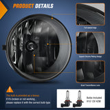 Fog Light Assembly Compatible with Toyota 2005 2006 2007 2008 2009 2010 2011 Tacoma 2007-2013 Tundra 2008-2017 Sequoia 2004-2006 Solara Smoke Lens w/H10 42W Bulbs