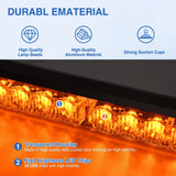 Nilight 24LED Emergency Strobe Traffic Advisor Light Bar 2 in 1 Amber Dash Warning Safety Flashing Lights Front/Rear Windshield Construction Lights for Trucks Cars Plow Police Firefighter Vehicles