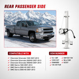 Power Window Regulator/Motor Rear Passenger Side Compatible with Chevrolet Silverado/GMC Sierra 1500 2500 HD 3500 HD 2007 2008 2009 2010 2011 2012 2013,Rear Right,741-389