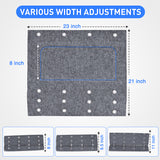 Nilight RV Step Covers 3 Pack 23 inch, Fits 8-11Inch Deep Camper Steps Adjustable Wrap Around RV Step Rug with Spring Works on Electrical & Manual RV Stairs Carpet for Camper Trailers Steps Outside, Gray