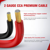 Wiring Harness Kit 2 Gauge 16 FT Heavy Duty Jumper Cable