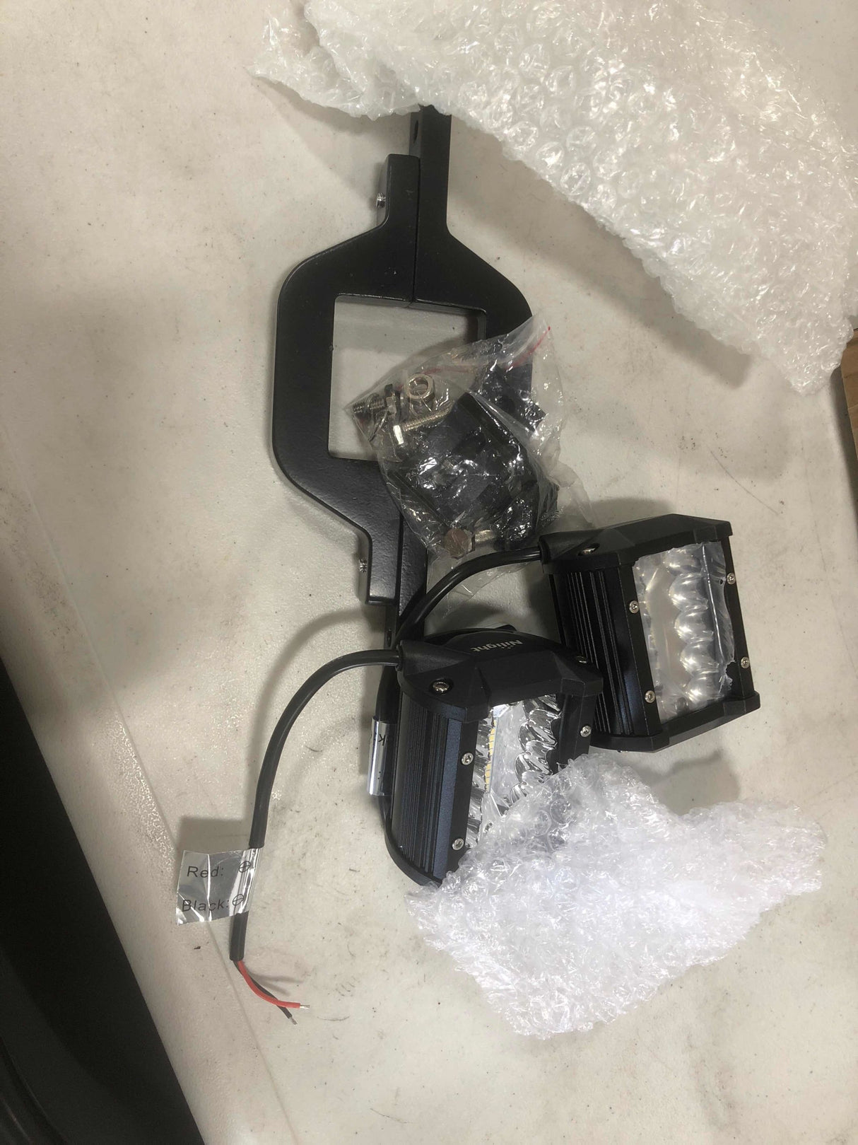 4 Inch 60W Triple Row Spot Flood Led Pods (Pair) | 2.5 Inch Tow Hitch Mount (25% OFF Final Checkout)