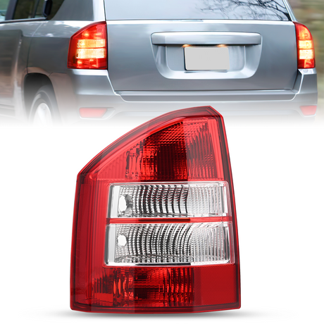 Nilight Taillight Assembly Compatible with 2007 2008 2009 2010 Jeep Compass Tail Light OE Style Rear Lamp Replacement Driver Side