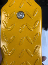 Car Door Step Universal Aluminum Latch Step for Car Roof Access Portable Folding Car Door Latch Hook Step Multi-Adjustable Both Feet Stand Pedal Max Load 500 Lbs for Truck Suv Vehicles, Yellow (25% OFF Final Checkout)