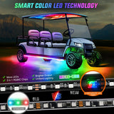 Led light Strip 6Pcs Golf Cart Underglow Light Kit for EZGO Yamaha Club Car