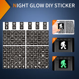 Nlight 249PCS Night Glow Sticker for Rocker Switch Panel DIY Luminous Pattern Text Label in The Dark Toggle for Dashboard Boat RV Car Truck Vehicle