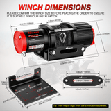 winch hook 4500 lb ATV/UTV Electric Winch Kit With Synthetic Winch Rope