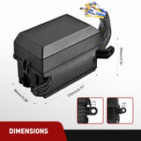 Fuse and Relay Block Box 6 Slots 12V ATC/ATO Universal Waterproof Kit for Car Truck Marine Boat