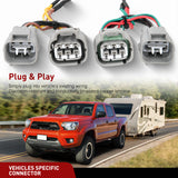 4 Pin Trailer Wiring Harness Kit 55513 Custom for Toyota Tacoma Hilux T100 1993 1994 1995 1996 1997 1998 2005 2006 2007 2008 2009 2010 2011 2012 2013 2014 2015