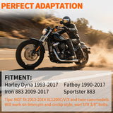 Nilight Motorcycle Foot Pegs Dirt Bike Footpegs Fit for Harley Dyna 1993-2017 Fatboy 1990-2017 Iron 883 2009-2017 Sportster 883 360° Rotating CNC Foot Pegs Heavy Duty Aluminum Alloy Peg Pedal, Black