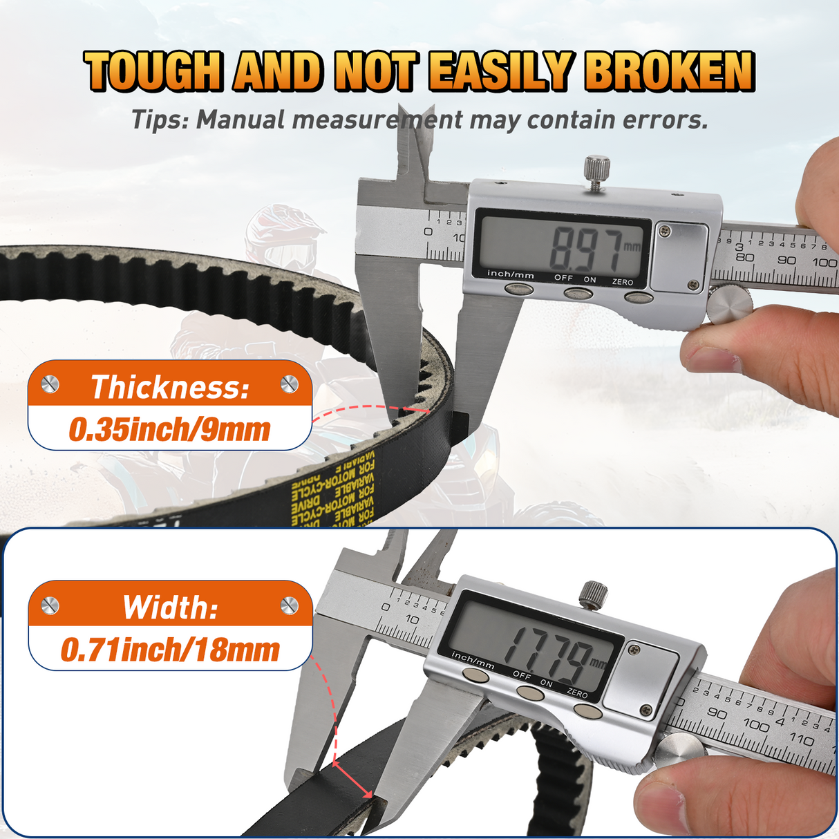 Drive Belt 669-18-30 Replacement for 4 Stroke GY6 49cc 50cc 139QMB Engine Premium CVT Drive Belts for Axis m200 Roketa Baja Tank Jmstar Taotao Jonway Vespa Scooter Moped ATV, 5 Pack #669 18 30