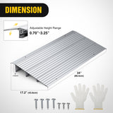 Door Threshold Ramp 3inch Rise Portable Aluminum
