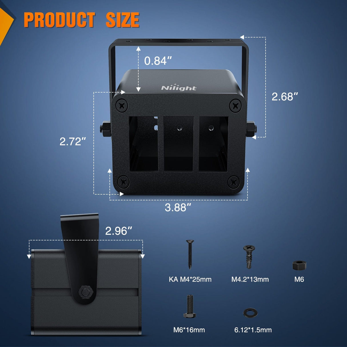 Nilight 3 Gang Rocker Switch Box 3 Holes Panel Detachable Installation Housing Waterproof Aluminum Rotatable Mount Bracket 12V 24V DIY Toggle Switches Voltmeter USB Socket for Boats Cars RVs Trucks