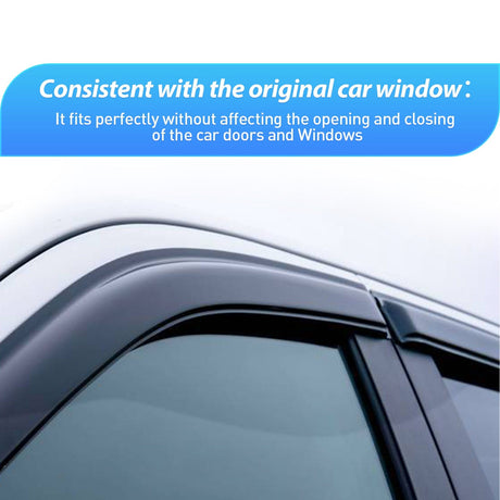 Nilight Window Visors for Ford Transit 2014 2015 2016 2017 2018 2019 2020 2021 2022 2023, Out-Channel Window Wind Deflectors Rain Guards -2PCS