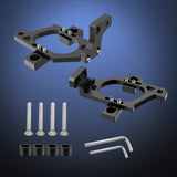 Hood Light Mounting Brackets Compatible with Jeep Wrangler JK 2007-2017, LED Light Bar Hood Mount Bracket, No Drilling Required, 2PCS