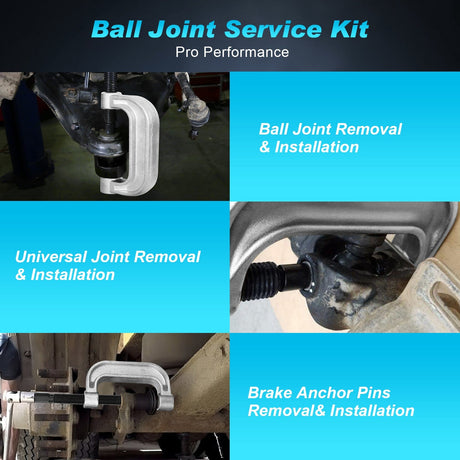 Ball Joint Press 10PCS Ball Joint Press Kit 4x4 Adapters