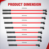 Wiring Harness Kit Spark Plug Wire 10.5 mm Straight Boots High Performance Ignition Wire Compatible with Chevy SBC BBC 305 350 454 Electronic V8 Engine with HEI Distributor