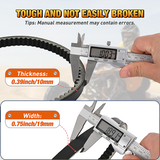 Drive Belt 30 Series Torque Converter Belt Fit for Manco 5959 Comet 203589 Murray 12-8487 Kartco 7628 Ken-bar Karts 5HP-7HP Engine Comet 30 Series Go Kart Asymmetrical Belt, 3 Pack