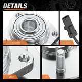 Nilight Front Wheel Hub and Bearing Assembly for Silverado Sierra Suburban 1500 HD 2500 HD 3500 2002 2003 2004, Chevy Avalanche 2005-2006, GMC Yukon XL 2500, Hummer H2 2003-2007,4WD OEM 515058