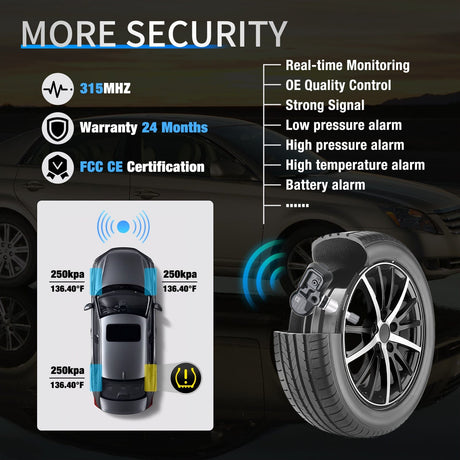 inflator 2003 2004 2005 2006 2007 2008 2009 2010 2011 2012 2013 2014 2015 2016 2017 Toyota 4Runner FJ Cruiser Prius Lexus CT ES Scion Tire Pressure Monitor Sensor