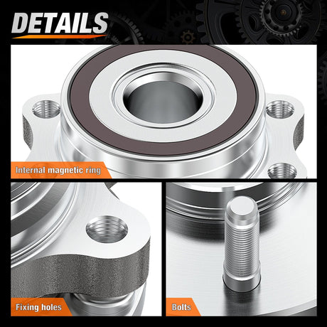 Motor Vehicle Parts Rear Wheel Bearing and Hub Assembly for Subaru Forester 2014 2015 2016 2017 2018, Impreza 2012-2019 2020-2021, Crosstrek 2016-2021, XV Crosstrek 2013-2015 with 5-Lug, OEM 512518