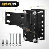 Nilight Spare Tire Carrier Trailer Spare Tire Mount Boat Trailer Carrier Bracket Utility Trailer Accessories Fits 4 &amp; 5 &amp; 6 Lugs Trailer Wheels on 4Inch 4.5Inch 4.75Inch 5Inch and 5.5Inch Bolt Patterns 150 Lbs