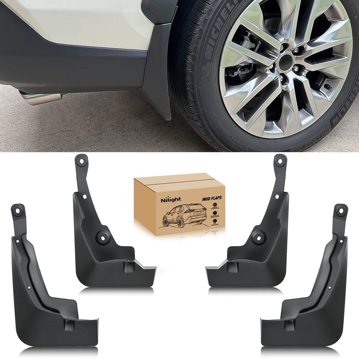 Nilight Mud Flaps for Toyota RAV4 2019 2020 2021 2022 2023 2024 2025