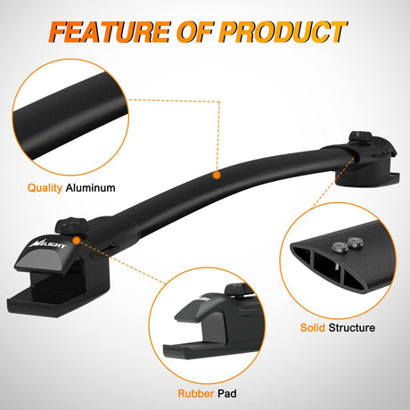 Nilight Roof Rack Cross Bars Fit for Toyota Sienna 2011-2020 with Side Rails