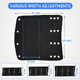 Nilight RV Step Covers 3 Pack 20 inch, Fits 8-10Inch Deep Camper Steps Adjustable Wrap Around RV Step Rug with Spring Works on Electrical & Manual RV Stairs Carpet for Camper Trailers Steps Outside,Black