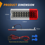 2PCS LED Interior Door Panel Light Courtesy Warning Lights White Red Plug and Play Compatible with Ford F250 F350 F450 F550 Super Duty 1999-2007 Excursion 2000-2005