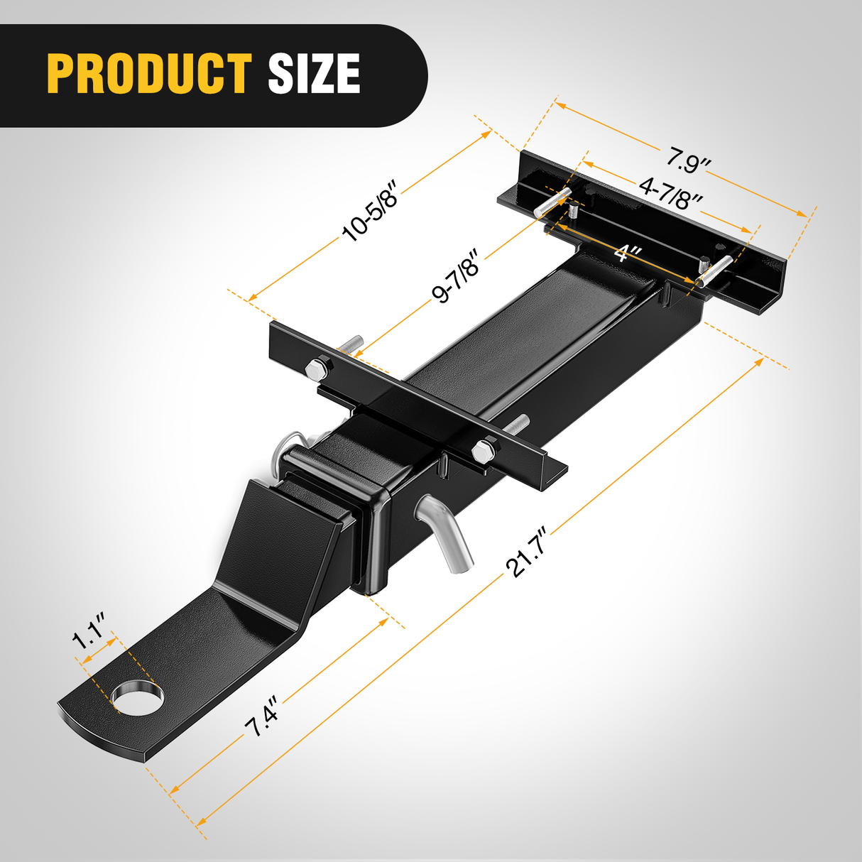 Universal Golf Cart Trailer Hitch w/2Inch Receiver Golf Cart Nilight
