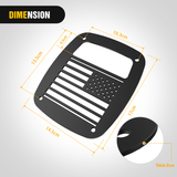 Nilight Tail Light Covers, 2PCS Black Rear Brake Light Guards Protector Exterior Accessories for 1987-2006 Wrangler TJ YJ