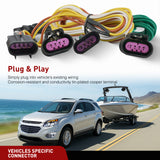 4 Pin Trailer Wiring Harness Kit 56094 Vehicle Side Custom for 2010 2011 2012 2013 2014 2015 2016 2017 Chevy Equinox GMC Terrain Trailer Light Harness w/o Factory Tow Package