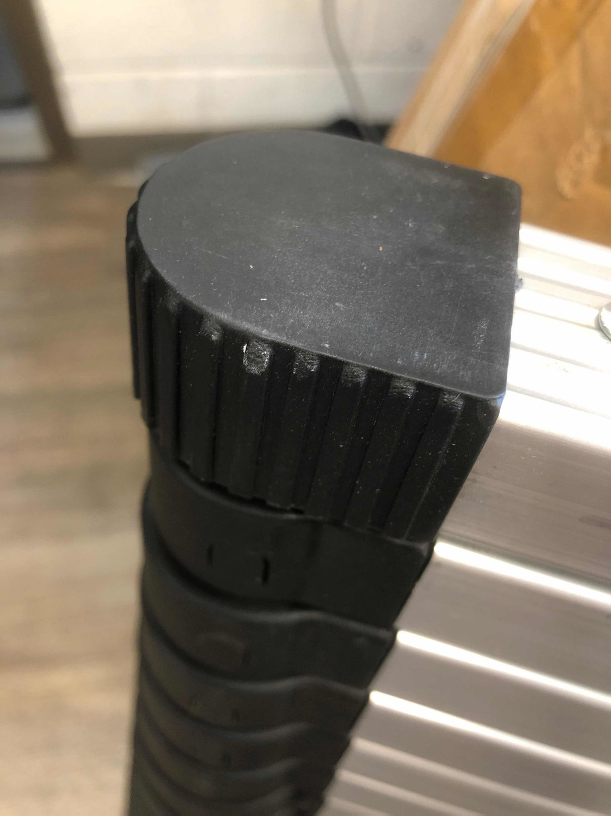 12.5ft Telescoping Ladder Aluminum Telescopic Extension Multi Purpose Ladders EN131 Certified - Extendable with Spring Load Locking Mechanism Non-Slip - 330 lb Max Capacity, Silver/Black (25% OFF Final Checkout)