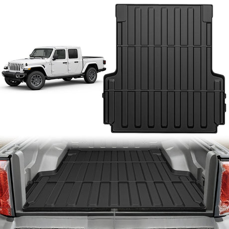 Nilight 5 FT Rubber Short Trunk Bed for 2020 2021 2022 2023 2024 2025 Jeep Gladiator JT, TPE Heavy-Duty Pick-up Bed Liner for Gladiator 2020 2021 2022 2023 2024 2025 Accessories, Anti-Slip Texture, All Weather Protection