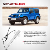 748-912 Window Regulator and Motor Front Driver Side Compatible with Jeep Wrangler 2007-2017 Sport Utility,Wrangler JK 2018 Sport Utility 2010 2011 2012 2013 2014 2015 2016 2017