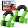 3/4 inch D-Ring Shackle Green (Pair)