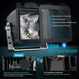 3 Inch 4LED Built-in EMC Flood LED Pod Lights (Pair) Nilight