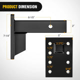3-Position Pintle Hook Mount for 2 Inch Hitch Receiver Nilight