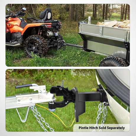 3-Position Pintle Hook Mount for 2 Inch Hitch Receiver Nilight