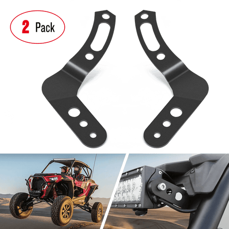 Mounting Accessory 30-32" Upper Light Bar Roof Mounts For UTV 2011-2018 Polaris RZR 900 1000 800