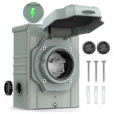 30 Amp 3 Prong Generator Power Inlet Box Nilight
